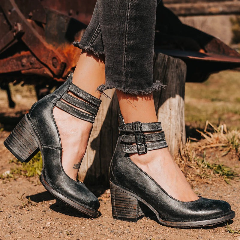Komfortable & stilvolle Damen Lederschuhe mit rutschfester Sohle – Amalia