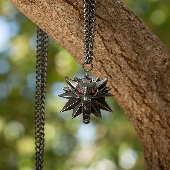 Edelstahl-Halskette - WolfCharm 