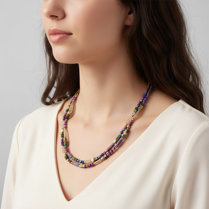 Edelstein-Choker-Kette - HarmonyNecklace 