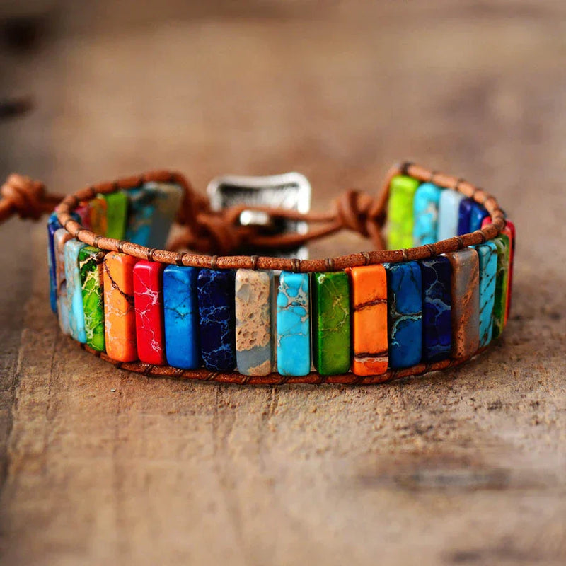 Edelsteinarmband Aus Leder - HarmonyBand 