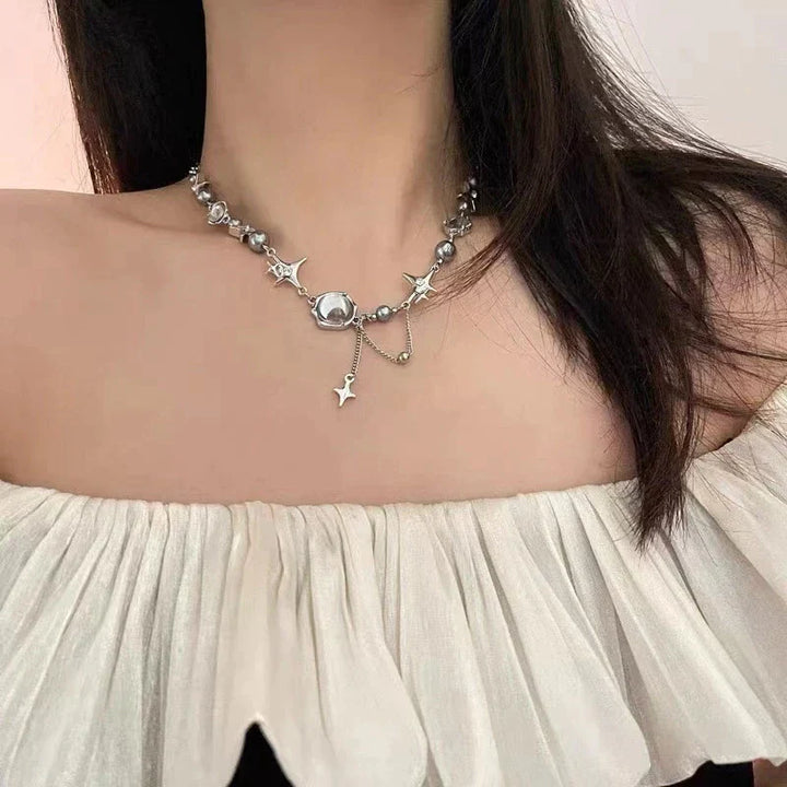 Einstellbare Halskette - SparklePearl 
