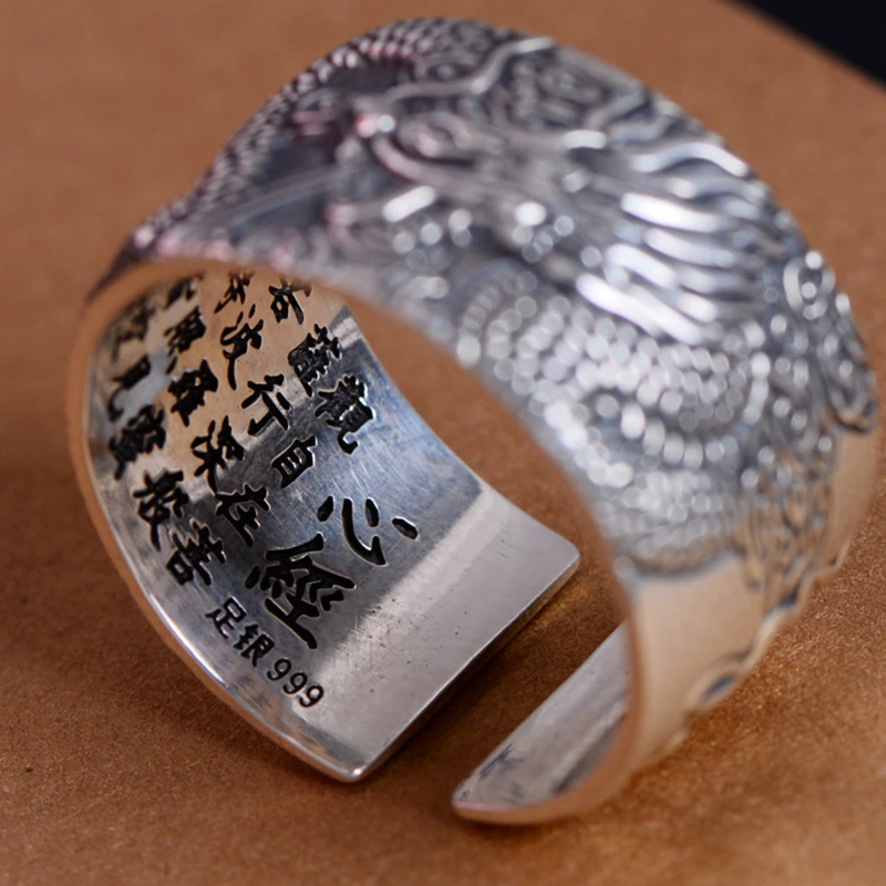 Einstellbarer Silberring - DragonRing 