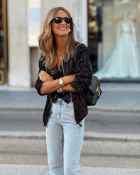 Trendige Damen Paillettenblazer für Frühling & Events – Soraya