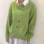 Elegant Wrap Cardigan With Button Detail - Brenda