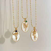 Elegante Geburtsstein-Halskette - AuraJewelry 