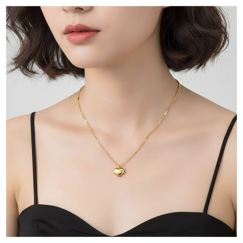 Elegante Halskette - GoldenGleam 