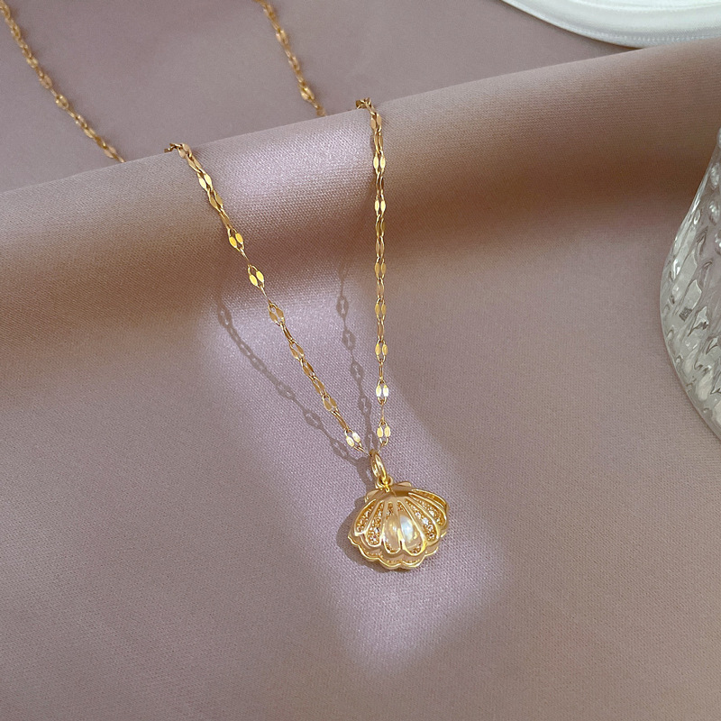 Elegante Muschelkette - ShellGleam 