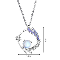 Elegante Silberhalskette - Moonmagic 