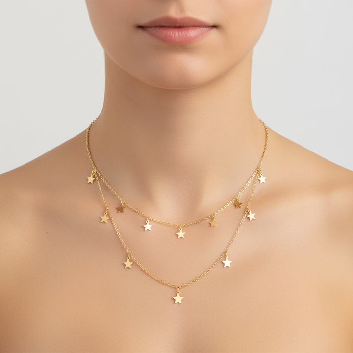 Elegante Sternenkette - ElaraGlow 