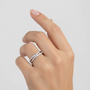 Eleganter Zirkonia-Ring - DuoSparkle 