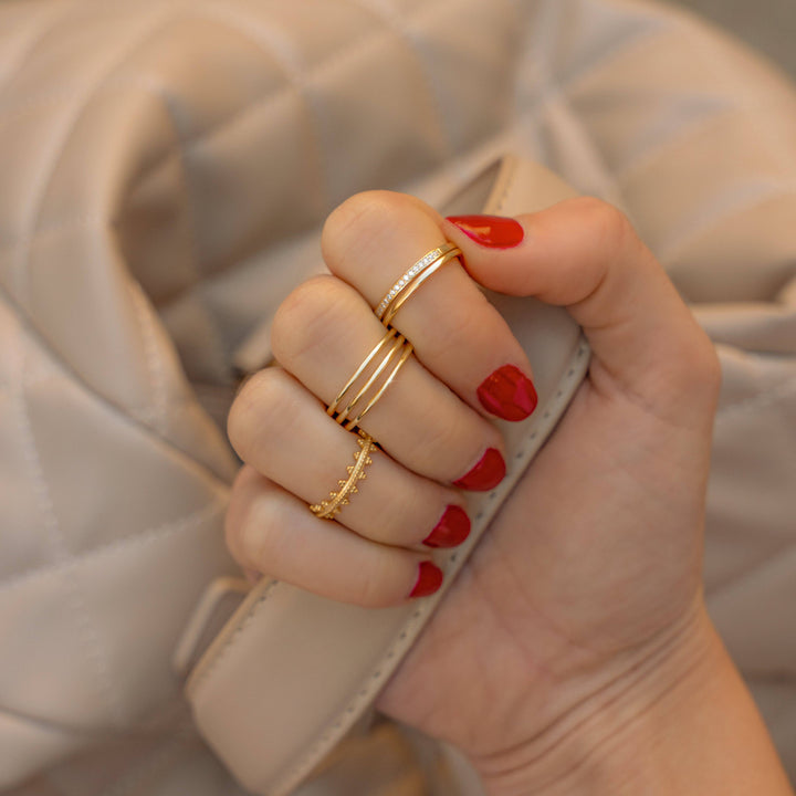 Eleganter Zirkonia-Ring - DuoSparkle 