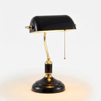 European-Style Banker Table Lamp -  Clarevox