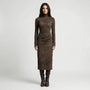 Figurbetontes Midi-Kleid Mit Rollkragen - Gayle