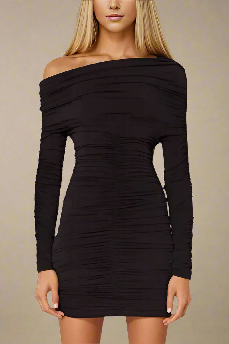 Figurbetontes Off Shoulder Kleid - Celia