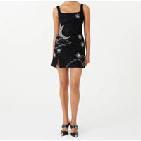 Figure-Hugging Sequin Mini Dress With Straps - Kathleen