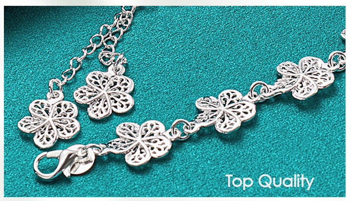Filigranes Silberarmband - FlowerCuff 