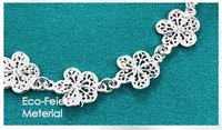 Filigranes Silberarmband - FlowerCuff 