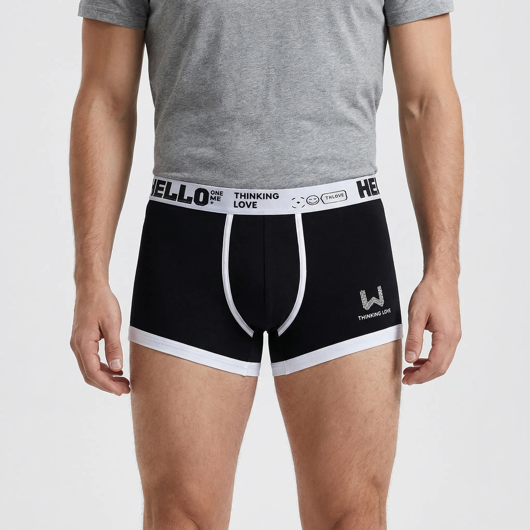 Fitted Boxer Brief With Waistband Branding (8-Pack) -  Shaun