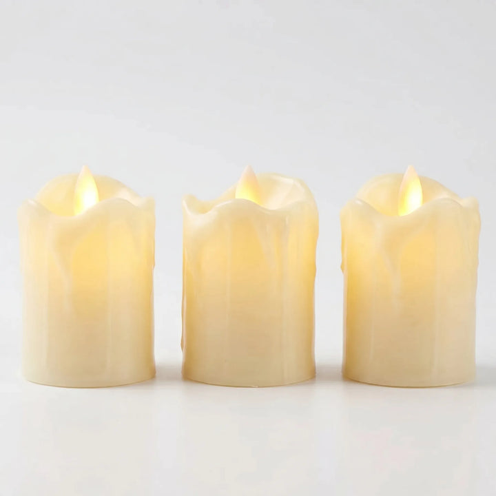 Flameless LED Pillar Candle Set -  Glowfest