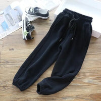 Fleece-Lined Ankle-Length Jogger Trousers - Margie