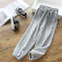 Fleece-Lined Ankle-Length Jogger Trousers - Margie
