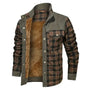 Fleece-Lined Plaid Shirt Jacket For Men - Glenn