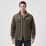 Fleece-Lined Plaid Shirt Jacket For Men - Glenn