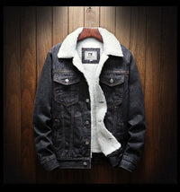 Fleece-Lined Retro Denim Jacket - Samuel