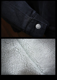 Fleece-Lined Retro Denim Jacket - Samuel