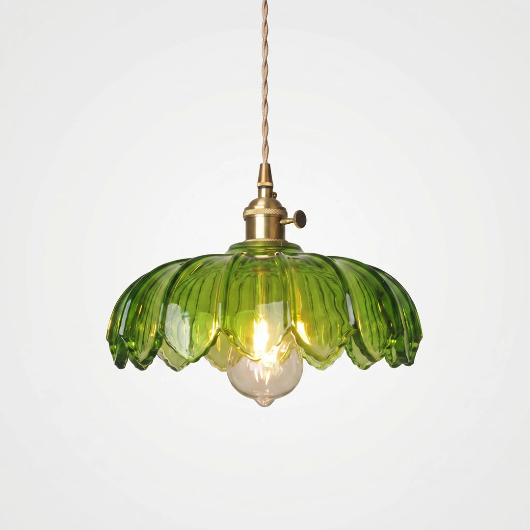 Floral Glass Pendant Ceiling Light -  Petalux