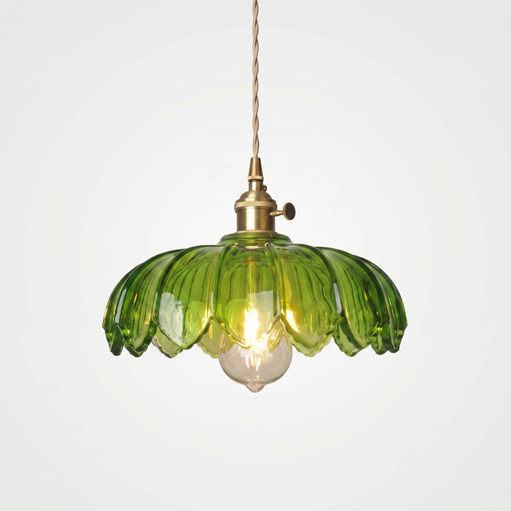 Floral Glass Pendant Ceiling Light -  Petalux