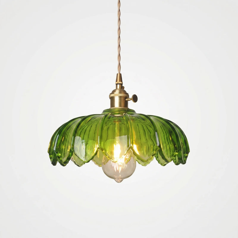 Floral Glass Pendant Ceiling Light -  Petalux
