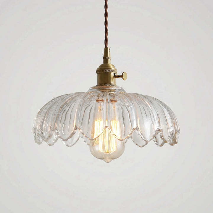 Floral Glass Pendant Ceiling Light -  Petalux