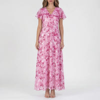 Floral Print Floaty Maxi Dress - Janie