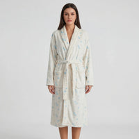 Floral Print Long Dressing Gown - Rebecca