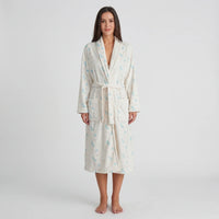 Floral Print Long Dressing Gown - Rebecca