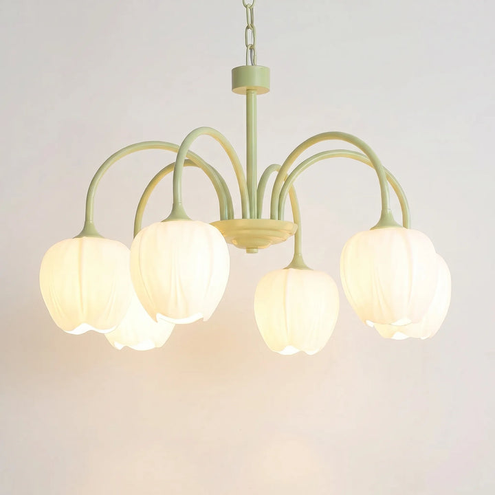 Floral Tulip-Inspired Ceiling Chandelier -  Floriven
