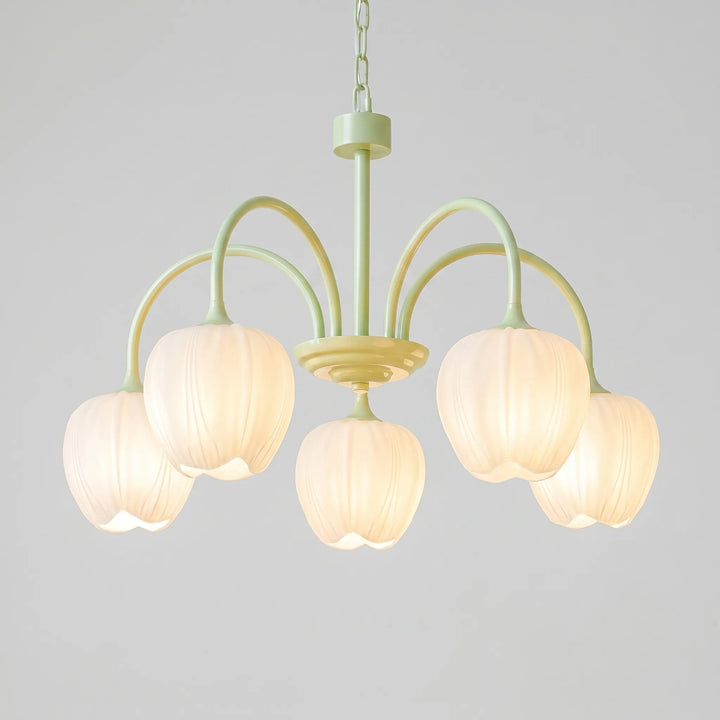 Floral Tulip-Inspired Ceiling Chandelier -  Floriven