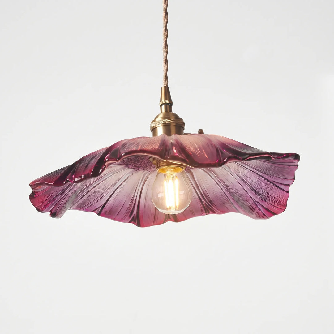 Flower-Shaped Glass Pendant Light -  Bloriva