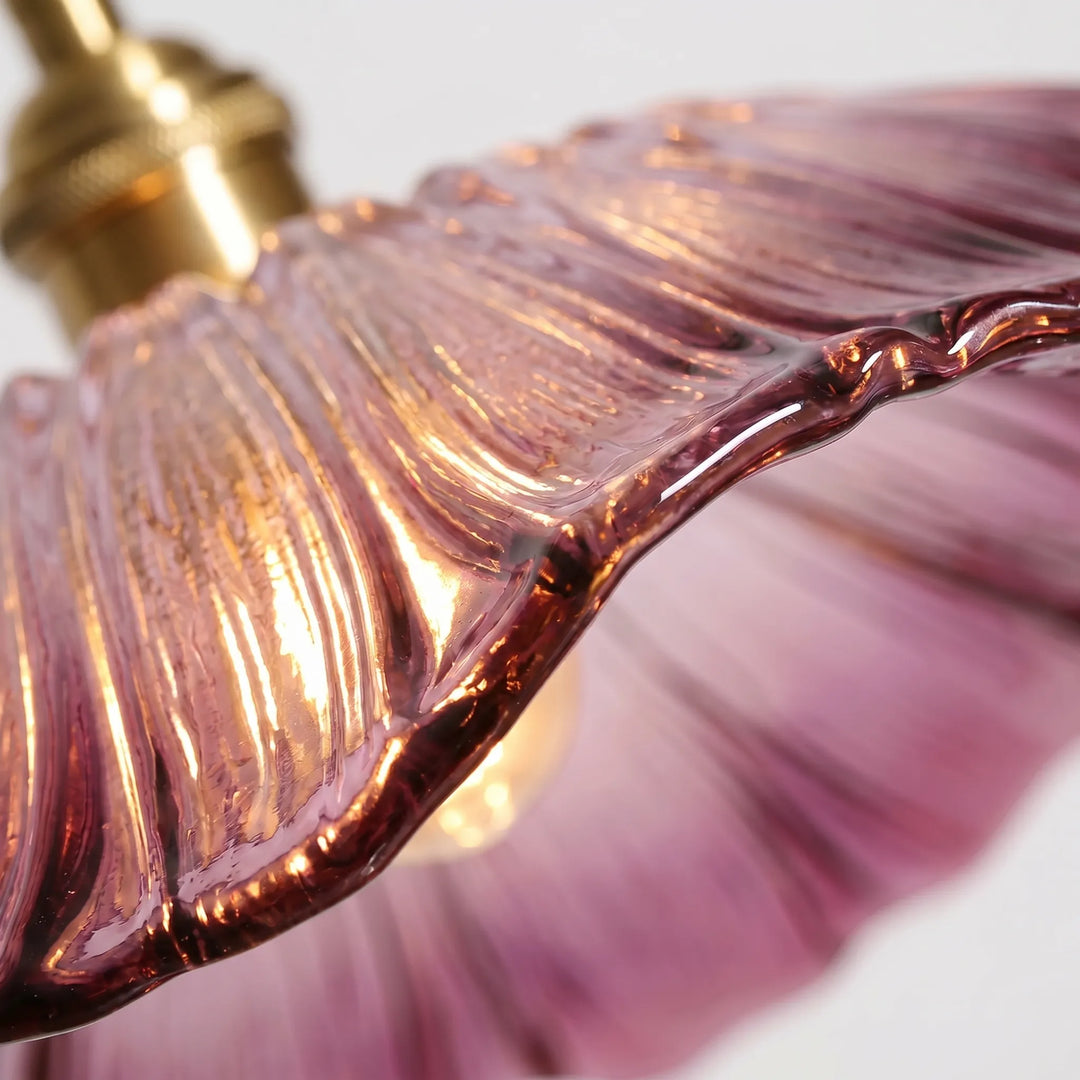Flower-Shaped Glass Pendant Light -  Bloriva
