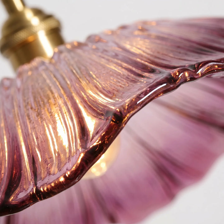 Flower-Shaped Glass Pendant Light -  Bloriva