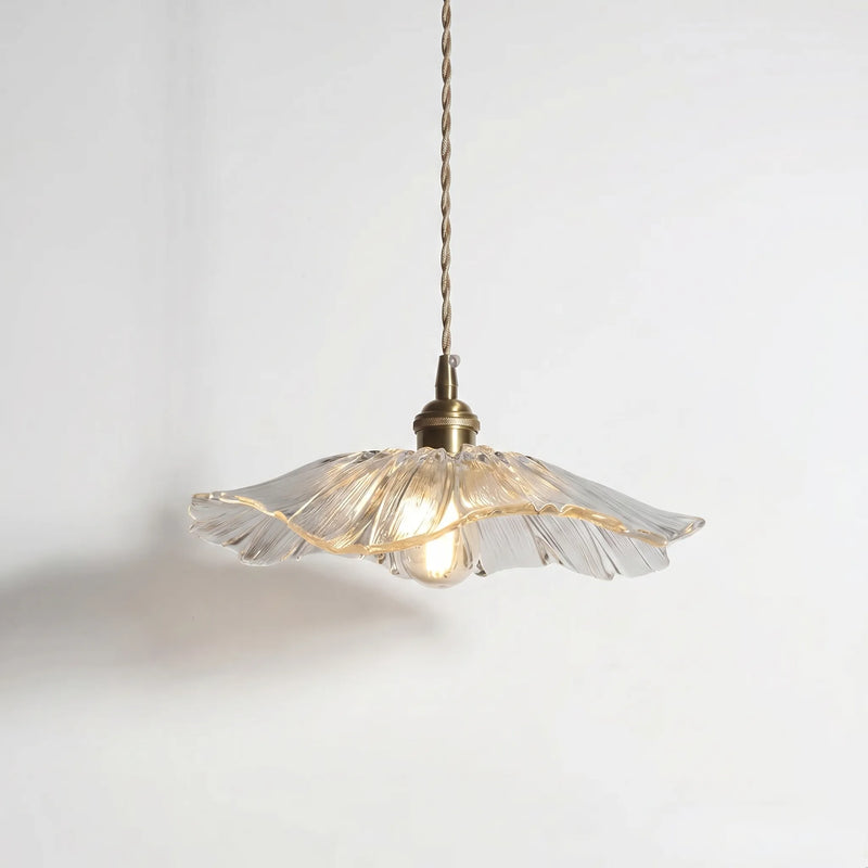 Flower-Shaped Glass Pendant Light -  Bloriva