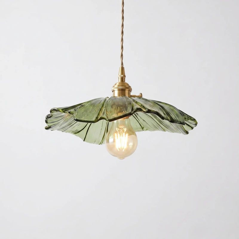 Flower-Shaped Glass Pendant Light -  Bloriva