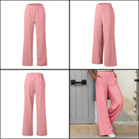 Full-Length Wide-Leg Casual Trousers - Renee