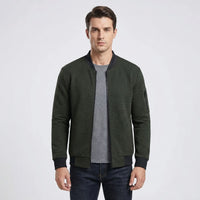 Full-Zip Textured Grid Cardigan - Mitchell