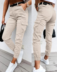 Functional Women's Trousers With Side Pockets - Lila