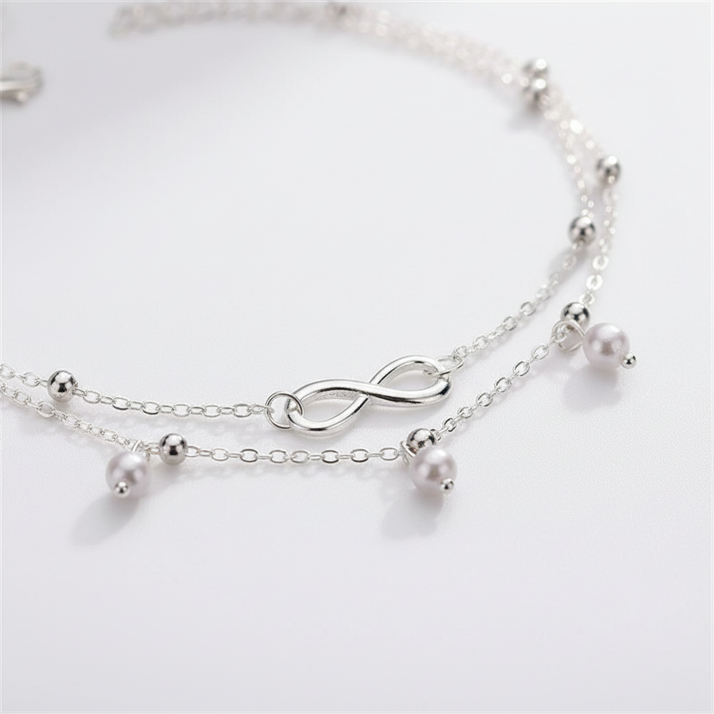 Fußkettchen Aus Silber - AnkleCharm 