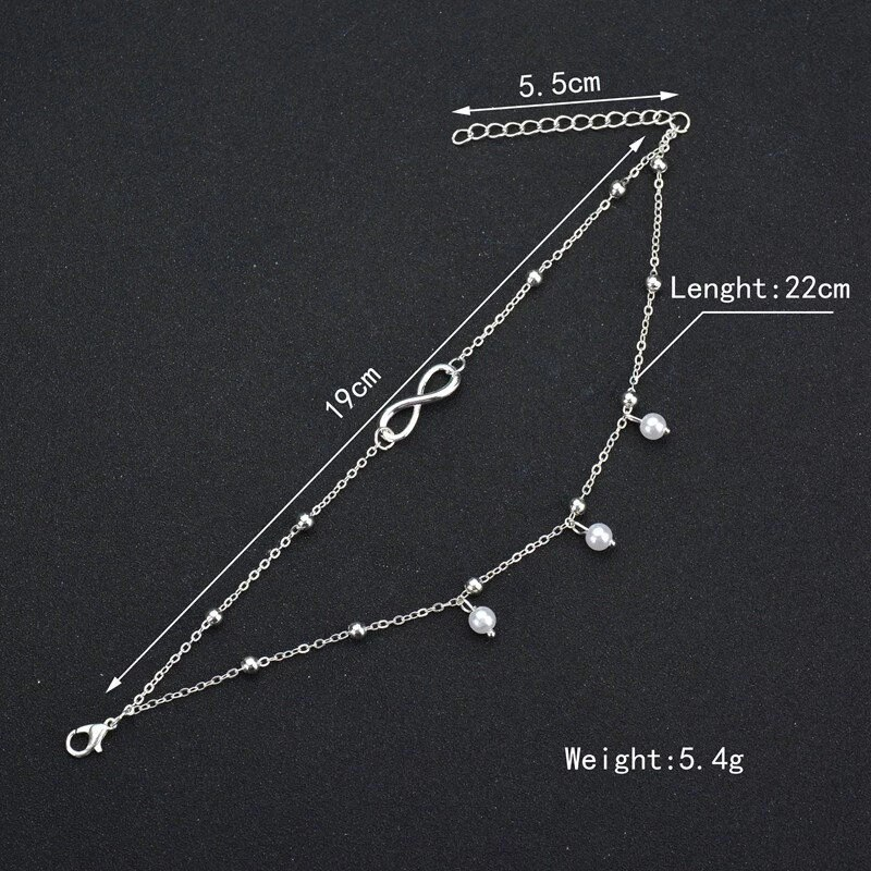 Fußkettchen Aus Silber - AnkleCharm 