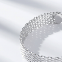 Geflochtenes Silberarmband - CharmedLuster 