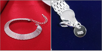 Geflochtenes Silberarmband - CharmedLuster 